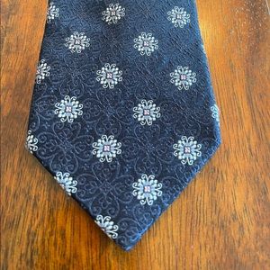Valentino blue tie with light blue/pink accents